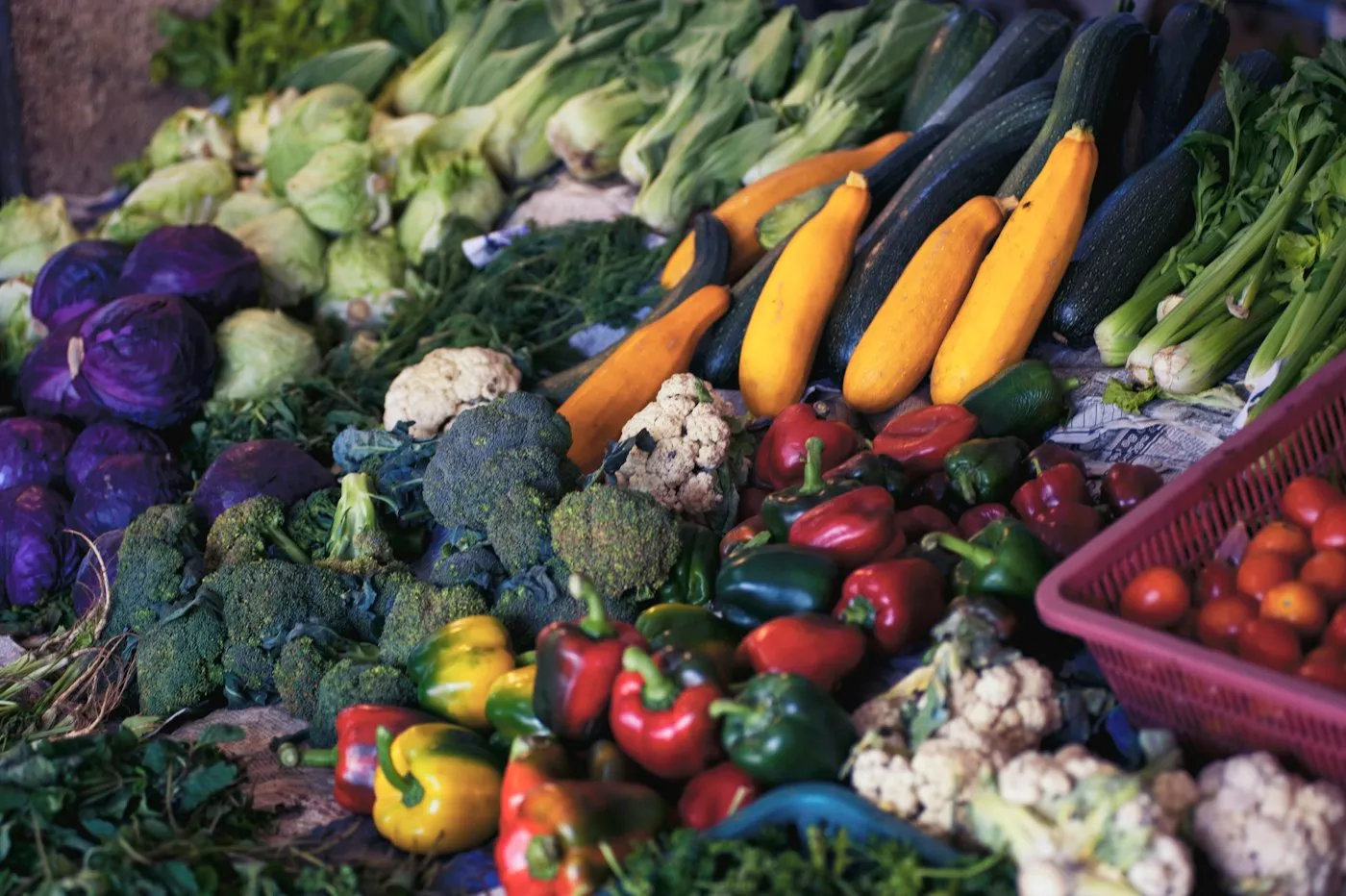 Sri Lankan market stall with fresh produce